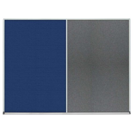 United Visual Products Single Door Radius Corkboard, 18"x24", Sat, UV7000RC-SATIN-SURF UV7000RC-SATIN-SURF